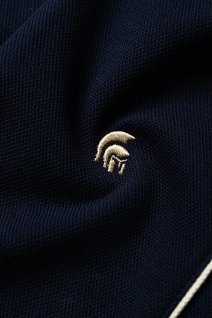Áo Polo Nam Wade Polomanor Màu Navy Cotton Interlock Regular Fit Chi Tiết Logo