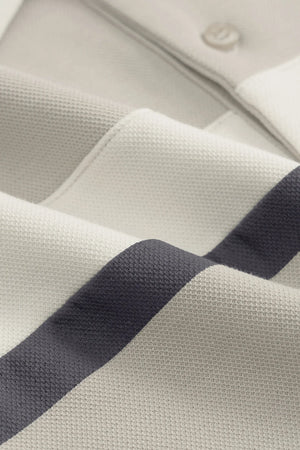 Áo Polo Nam Wick Polomanor Màu Be Cotton Interlock Regular Fit Chi Tiết Đường May