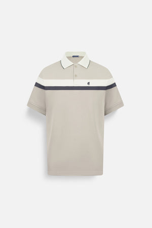 Áo Polo Nam Wick Polomanor Màu Be Cotton Interlock Regular Fit