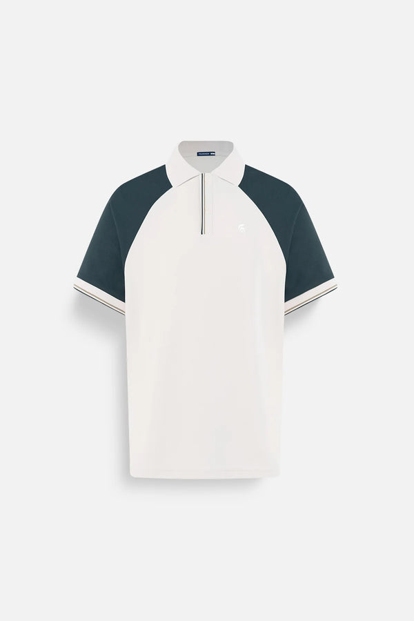 Áo Polo Wind Polomanor Màu Be Phối Xanh Lá Cotton Cvc Diamond Regular Fit