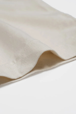 Áo Sơ Mi Bazil Polomanor Màu Be Linen Regular Fit Chi Tiết Tay Áo