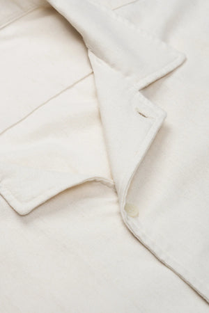 Áo Sơ Mi Bazil Polomanor Màu Be Linen Regular Fit Chi Tiết Cổ