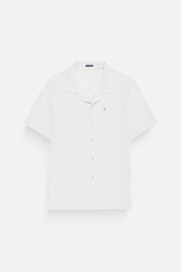 Áo Sơ Mi Santo Polomanor Màu Trắng Linen Regular Fit