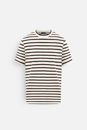 Áo Thun Nam Edric Polomanor Màu Be Vải Dệt Kim Regular Fit