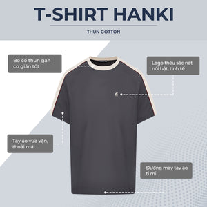 Áo thun nam TSHIRT HANKI BST TẾT 2025, vải cotton cao cấp, phong cách trẻ trung từ Polomanor