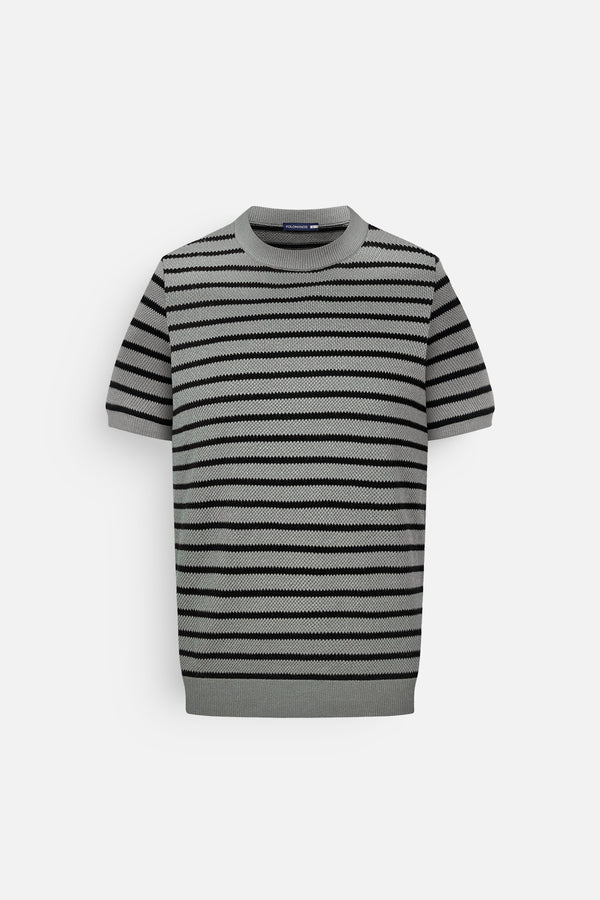 Áo Thun Nam Horiz Shirt Polomanor Màu Rêu Thun Cotton Usa Regular Fit