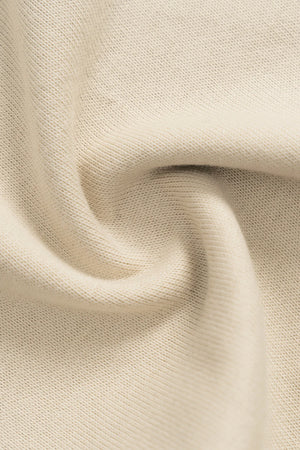 Áo Thun Nam Lio Polomanor Màu Be Cotton 2C Relax Fit Chi Tiết Chất Vải