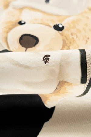 Áo Thun Nam Lio Polomanor Màu Be Cotton 2C Relax Fit Chi Tiết Hình In