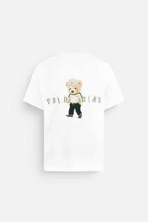 Áo Thun Nam Lio Polomanor Màu Trắng Cotton 2C Relax Fit Mặt Sau