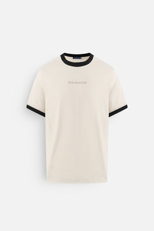 Áo Thun Nam Mike Polomanor Màu Be Thun Cvc Regular Fit