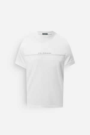 Áo Thun Nam T-Shirt Porin Polomanor Màu Trắng Thun Cvc Regular Fit