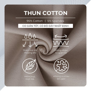 Chi Tiết Chất Vải Áo Thun Tachi Polomanor Màu Nâu Thun Cvc Regular Fit