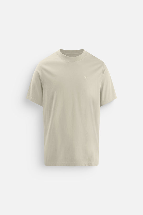 Áo Thun Nam Tshirt Basic Usa Polomanor Màu Be Đậm Thun Cotton Usa Regular Fit
