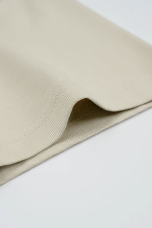 Chi tiết tay Áo Thun Nam Tshirt Basic Usa Polomanor Màu Be Đậm Thun Cotton Usa Regular Fit