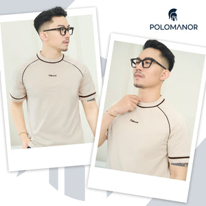 Chi Tiết Look Áo Thun Typer Polomanor Màu Be Thun Cvc Regular Fit