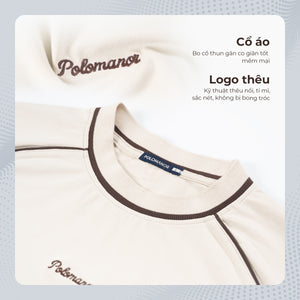 Chi Tiết Cổ Áo Thun Typer Polomanor Màu Be Thun Cvc Regular Fit