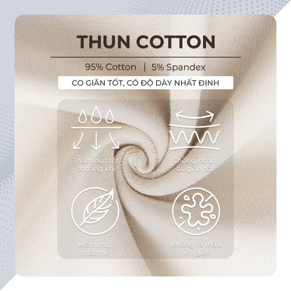 Chi Tiết Chất Vải Áo Thun Typer Polomanor Màu Be Thun Cvc Regular Fit