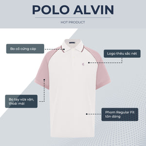 Áo Polo Nam Alvin Polomanor Cotton Cvc Diamond Regular Fit