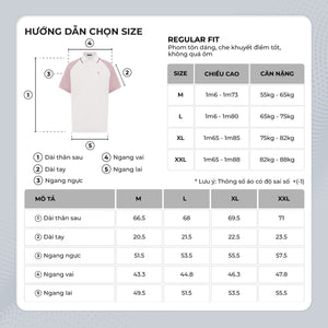 Chi Tiết Bảng Size Áo Polo Nam Alvin Polomanor Cotton Cvc Diamond Regular Fit