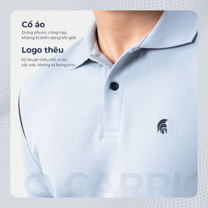 Chi Tiết Cổ Áo Polo Nam Carrick Polomanor Cotton Interlock Regular Fit
