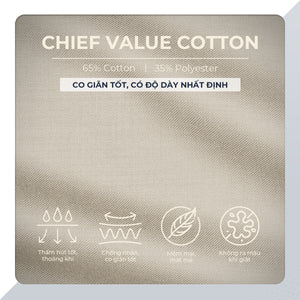 Chi Tiết Chất Vải Quần Dài Nam Classic Pants Polomanor Màu Be Khaki Tây Regular Fit