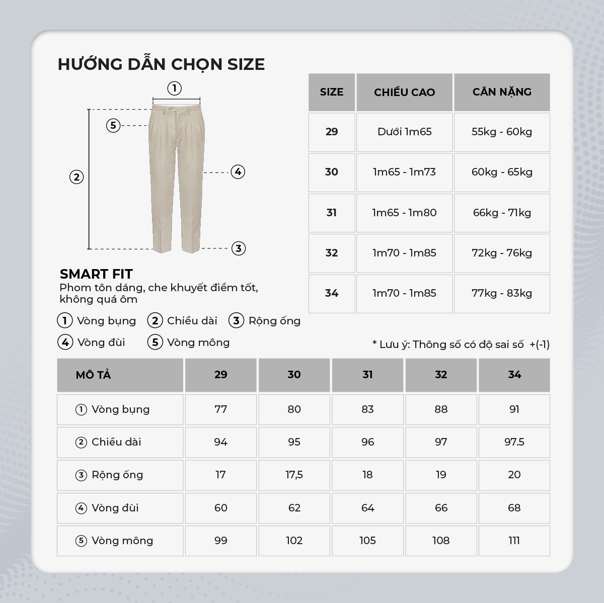 Quần Dài Nam Classic Pants