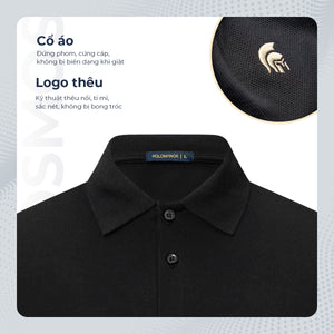 Chi Tiết Cổ Áo Polo Nam Cosmos Polomanor Cotton Interlock Regular Fit