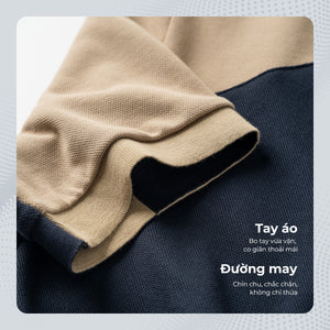 Chi Tiết Tay Áo Polo Nam Denni Polomanor Cotton Interlock Regular Fit