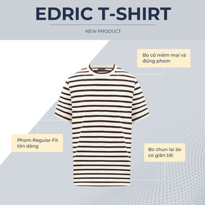 Áo Thun Nam Edric Polomanor Màu Be Thun Cvc Regular Fit