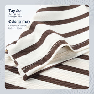 Chi Tiết Tay Áo Thun Nam Edric Polomanor Màu Be Thun Cvc Regular Fit