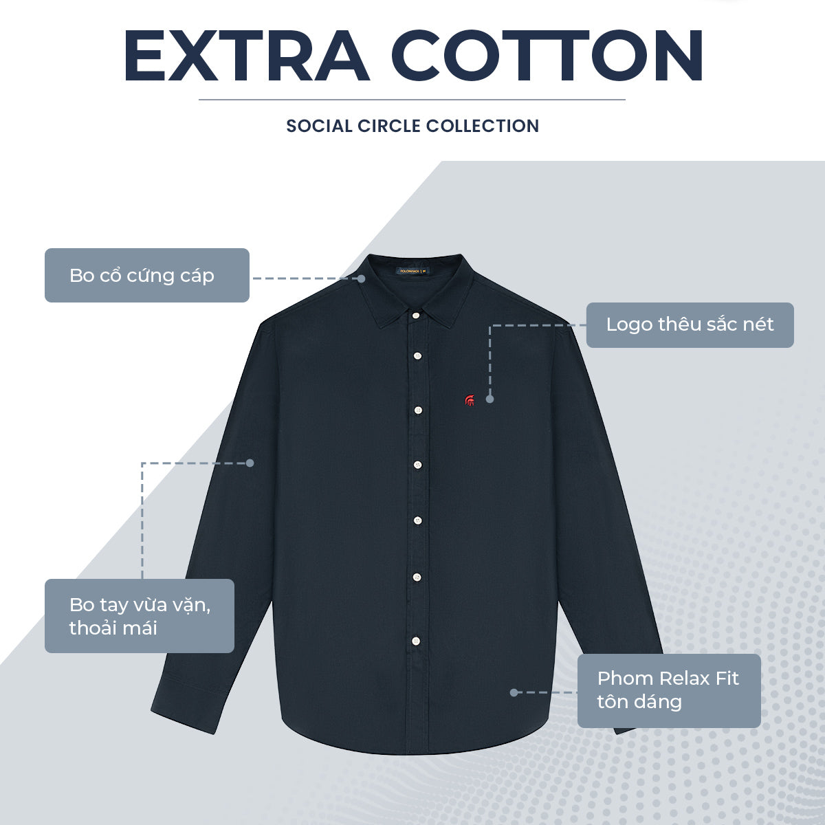 Áo Sơmi Nam Extra Cotton