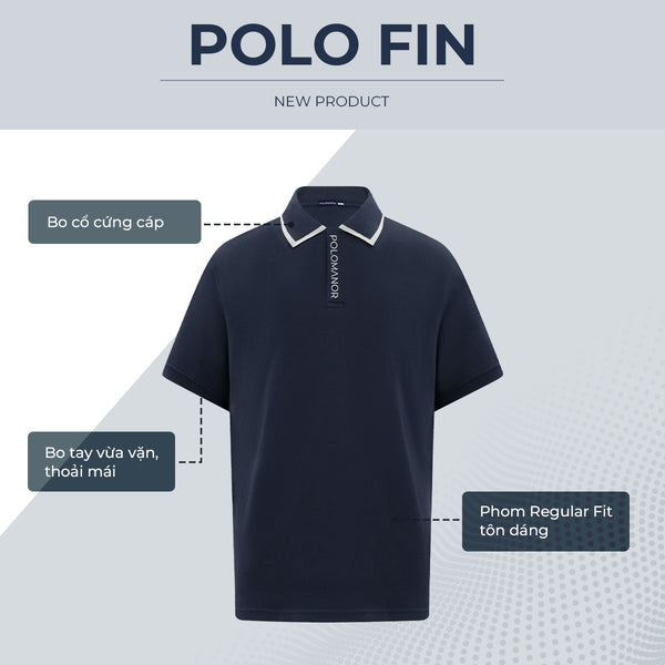Áo Polo Nam Fin Polomanor Cotton Cvc Diamond Regular Fit
