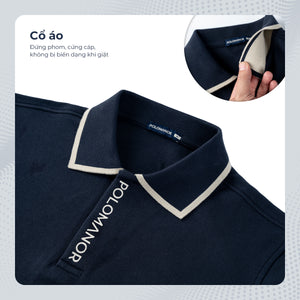 Chi Tiết Cổ Áo Polo Nam Fin Polomanor Cotton Cvc Diamond Regular Fit
