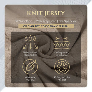 Chi Tiết Chất Vải Áo Polo Nam Herus Polomanor Dệt Kim Regular Fit