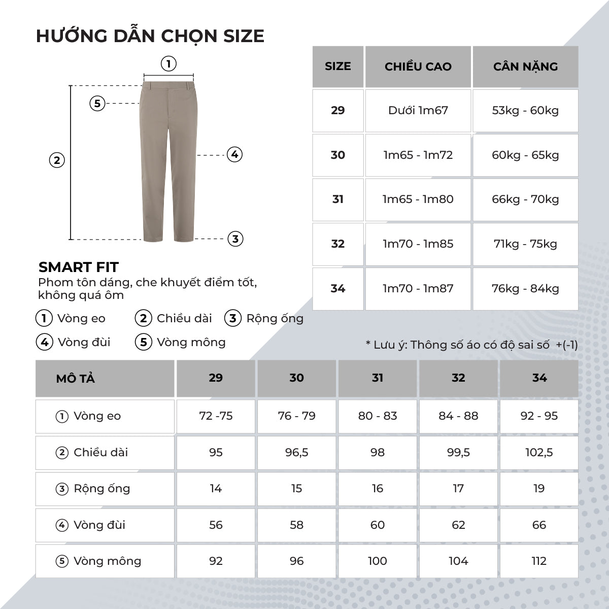 Quần Dài Nam Kaki SD Gân