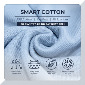 Chi Tiết Chất Vải Áo Polo Nam Luca Polomanor Cotton Interlock Regular Fit