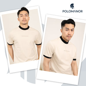 Chi Tiết Look Áo Thun Nam Mike Polomanor Màu Be Thun Cvc Regular Fit