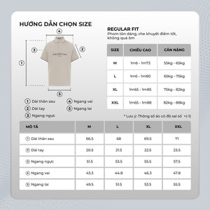 Chi Tiết Bảng Size Áo Polo Nam Payden Polomanor Cotton Interlock Regular Fit