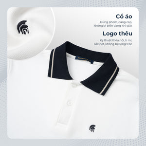 Chi Tiết Cổ Áo Polo Nam Roger Polomanor Cotton Interlock Regular Fit