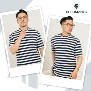 Chi Tiết Look Áo Thun Nam Toby Polomanor Màu Navy Thun Cvc Regular Fit