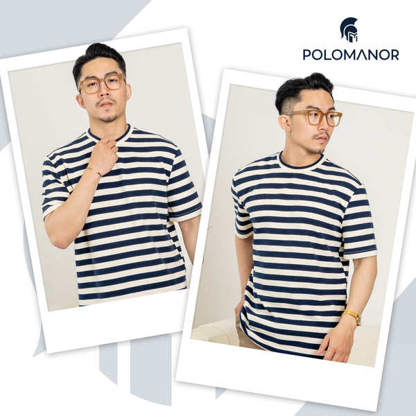 Chi Tiết Look Áo Thun Nam Toby Polomanor Màu Navy Thun Cvc Regular Fit
