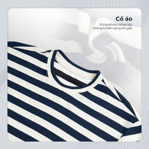 Chi Tiết Cổ Áo Thun Nam Toby Polomanor Màu Navy Thun Cvc Regular Fit