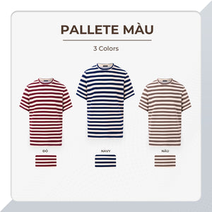 Áo Thun Nam Toby Polomanor Màu Navy, Đỏ, Nâu Thun Cvc Regular Fit