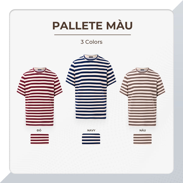 Áo Thun Nam Toby Polomanor Màu Navy, Đỏ, Nâu Thun Cvc Regular Fit