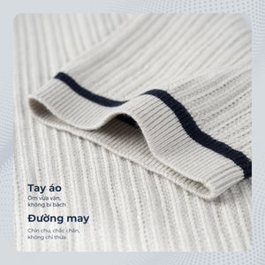 Chi Tiết Tay Áo Polo Nam Vincent Polomanor Dệt Kim Regular Fit