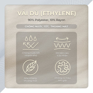 Chi Tiết Chất Vải Quần Short Nam Wizen Short Polomanor Màu Be Vải Dù Regular Fit