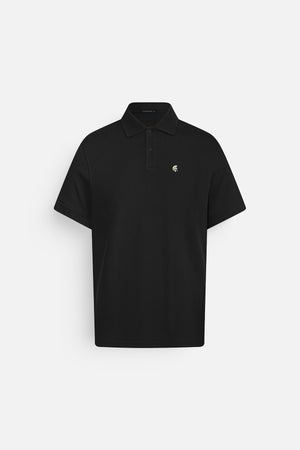 Áo Polo Nam Symbol Polomanor Màu Đen Cotton Interlock Regular Fit