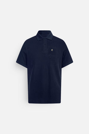 Áo Polo Nam Symbol Polomanor Màu Xanh Đen Cotton Interlock Regular Fit