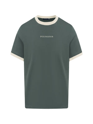 Áo Thun Nam Mike Polomanor Màu Xanh Lá Thun Cvc Regular Fit