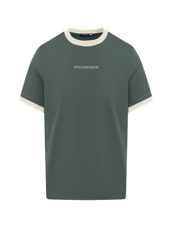 Áo Thun Nam Mike Polomanor Màu Xanh Lá Thun Cvc Regular Fit